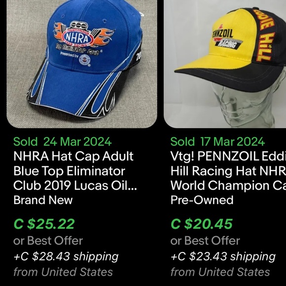 NHRA Top Eliminator Club Hat / Valcro / 2007 - Picture 10 of 10